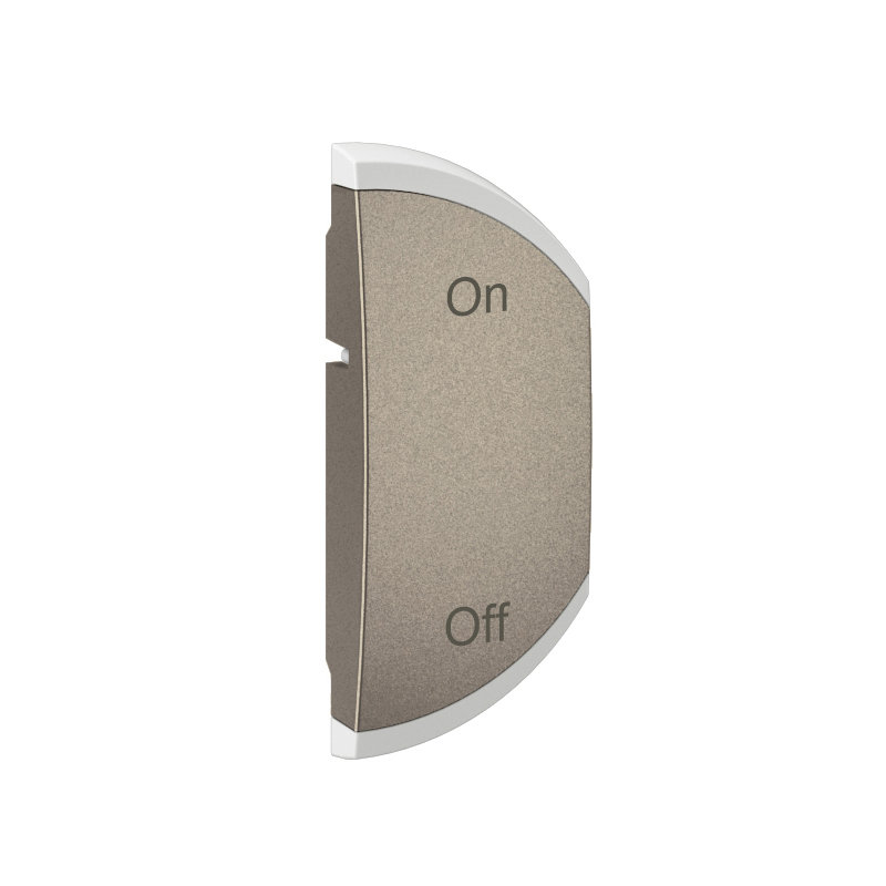 Legrand CT0501 - Enjoliveur demi-touche Céliane marquage ON et OFF montage droite -Titanium