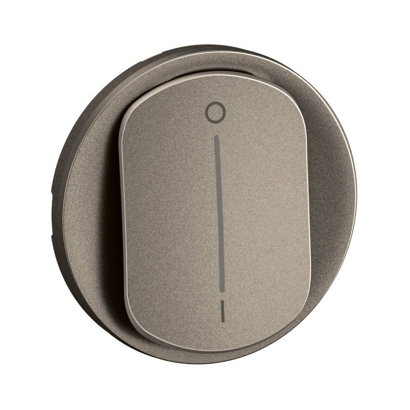 Legrand CT1020 - Enjoliveur interrupteur bipolaire à voyant Céliane - Titanium