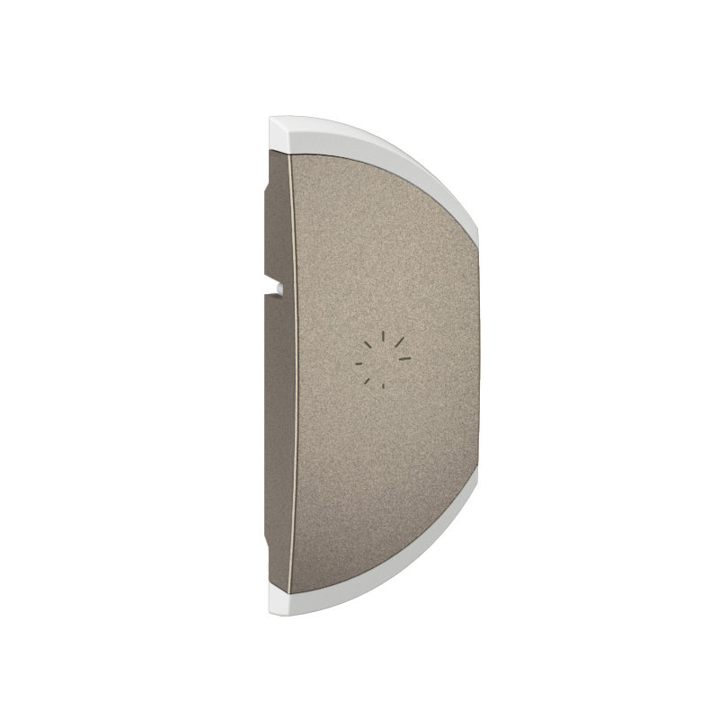 Legrand CT1501 - Enjoliveur demi-touche Céliane variation montage droite - Titanium