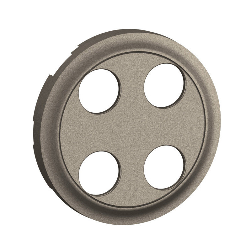 Legrand CT2312 - Enjoliveur prise Banana gold double Céliane - Titanium