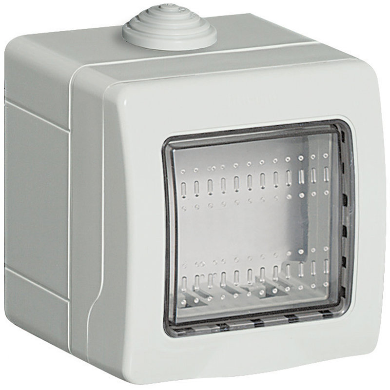 [BTI-24502] Bticino 24502 - Boîtier saillie IP55 Idrobox pour Livinglight 2 modules ou 2x1 module - Blanc