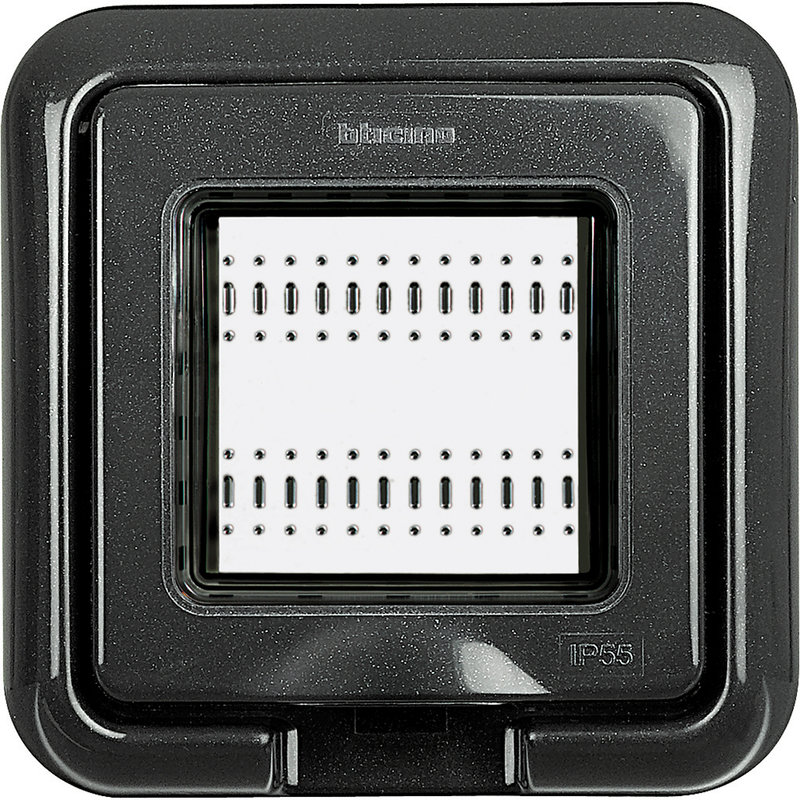 [BTI-24602L] Bticino 24602L - Couvercle protégé Livinglight Idrobox IP55 - Anthracite