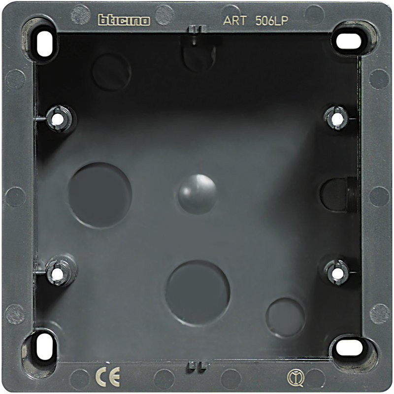 [BTI-506LP] Bticino 506LP - Cadre saillie pour sirène ou haut parleur Livinglight - Anthracite