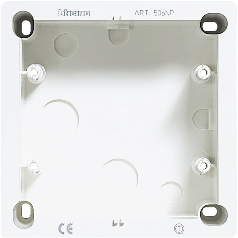 [BTI-506NP] Bticino 506NP - Cadre saillie pour sirène ou haut parleur Livinglight - Blanc