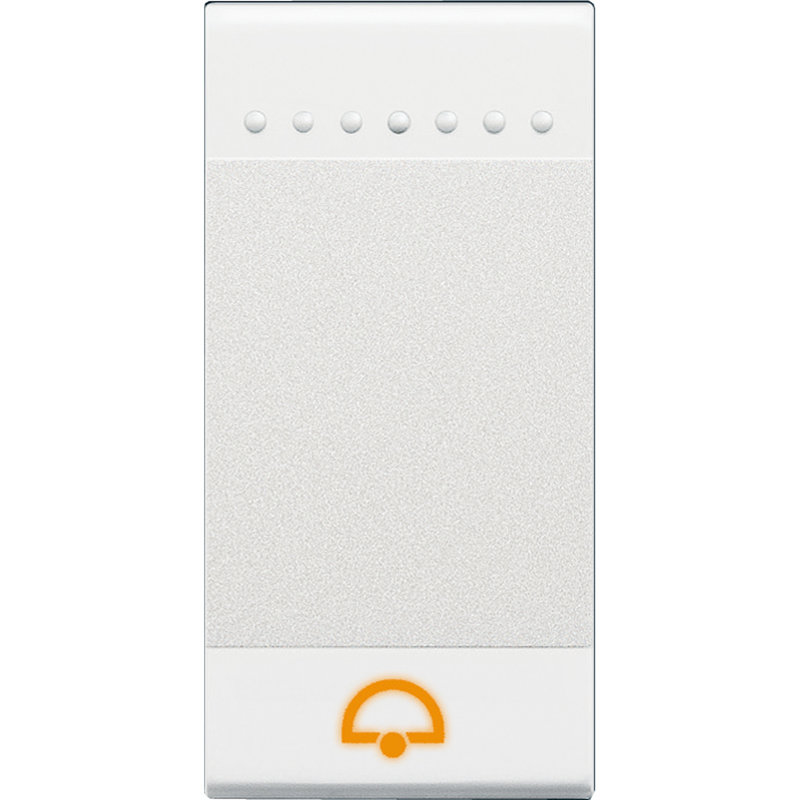 [BTI-N4915DN] Bticino N4915DN - Manette Livinglight symbole sonnette 1 module - blanc