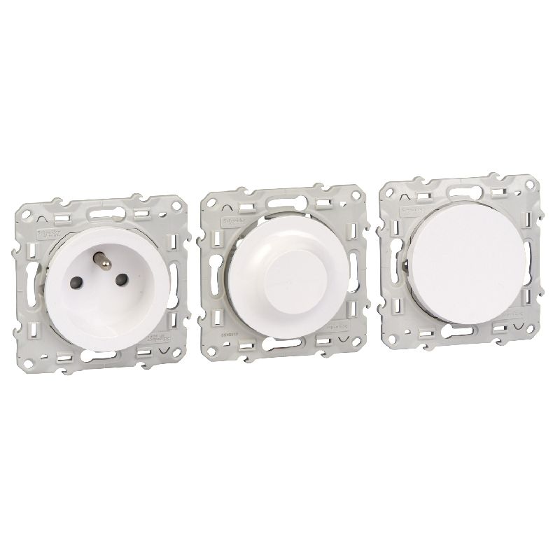 Odace - ProBox - Blanc - 20V&amp;V + 30PC + 1variateur PFRB06
