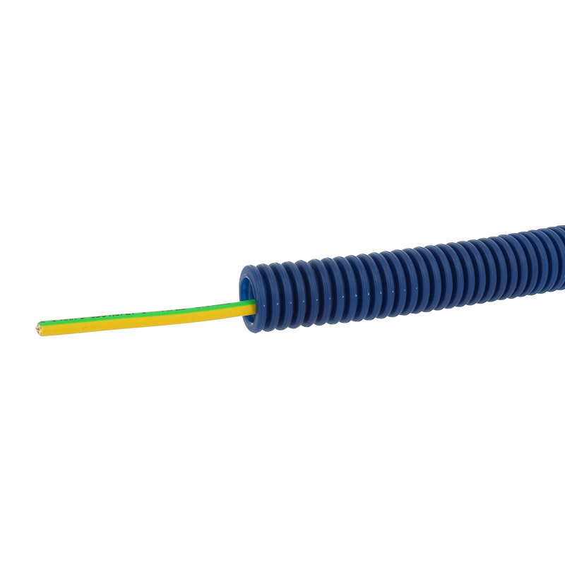 Legrand 09028 - Conduit ICTA Chronofil® vert-jaune Ø16 courant fort 1 conducteur 2,5mm² RAL5010