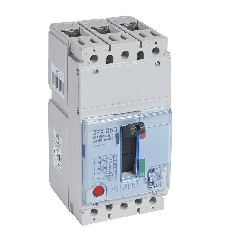 Legrand 025382 - Disjoncteur boitier moulé DPX250-L pouvoir de coupure 100kA 3P 250A