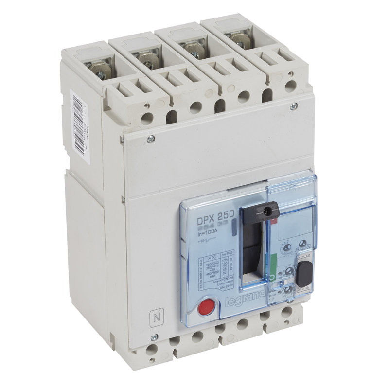 Legrand 025434 - Disjoncteur boitier moulé électronique DPX250-L pouvoir de coupure 100kA 4P 160A