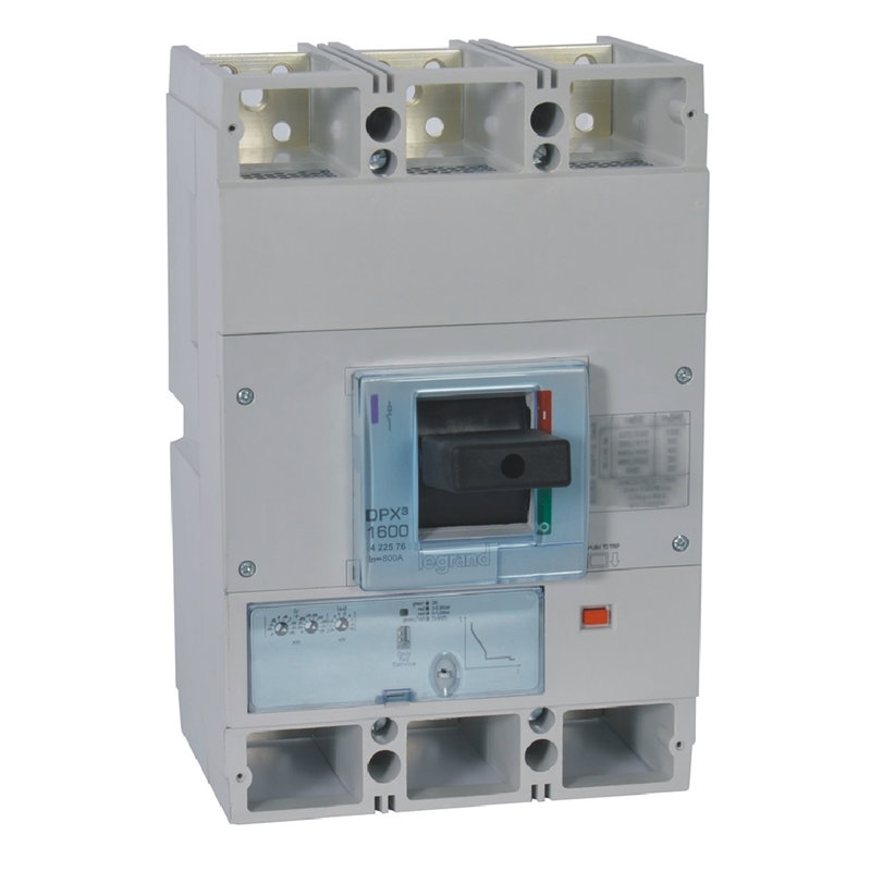 Legrand 422576 - Disjoncteur électronique S1 DPX³1600 pouvoir de coupure 100kA 400V~ - 3P - 800A