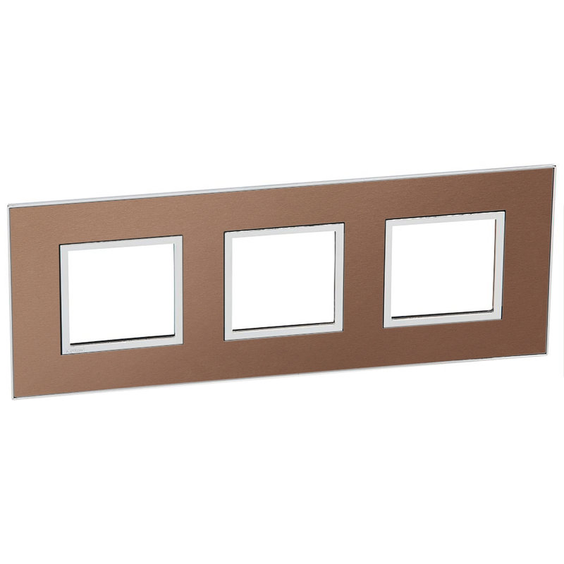 Legrand 571569 - PLAQUE DE FINITION ARTEOR 3X2 MODULES ARTEOR CARRE ROSE CHAMPAGNE