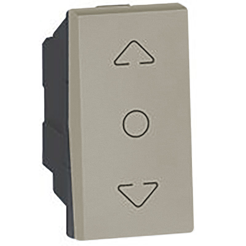 Legrand 572755 - CURTAIN SWITCH 1 MODULE CENTER RETRACT ARTEOR CARRE CHAMPAGNE