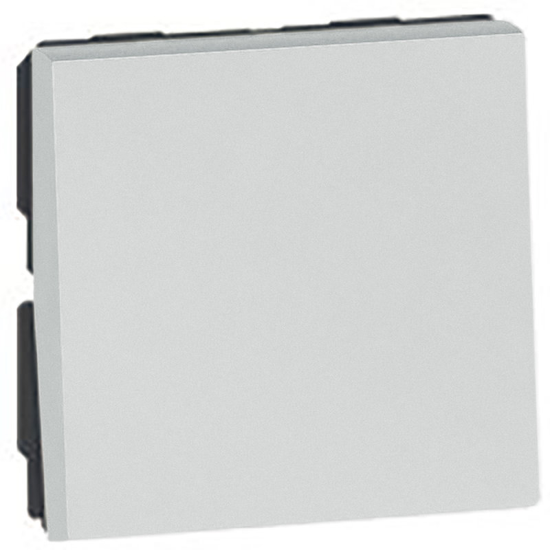 Legrand 573034 - BOUTON POUSSOIR 6A 250V CARRE ARTEOR SOFT ALU