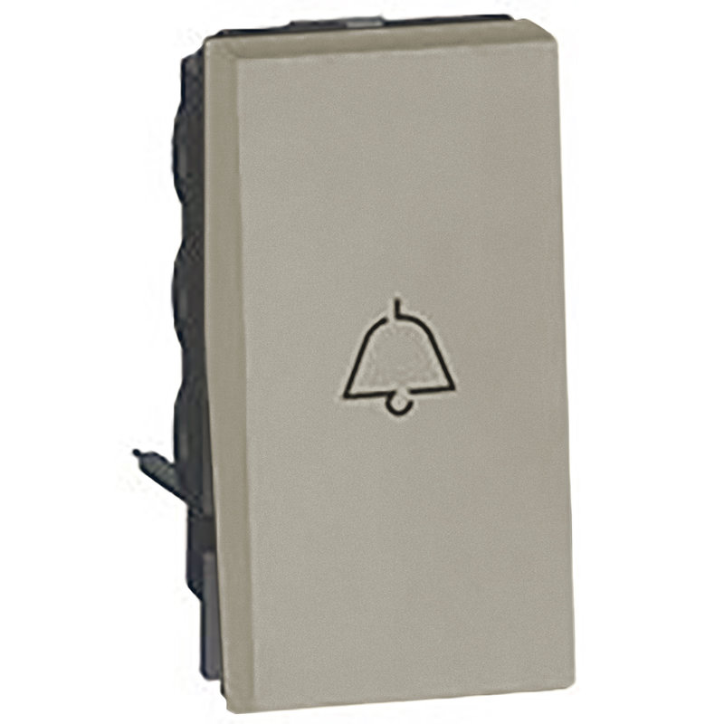 Legrand 573037 - 6A 1 WAY BELL PUSH 1 MODULE ARTEOR CARRE CHAMPAGNE