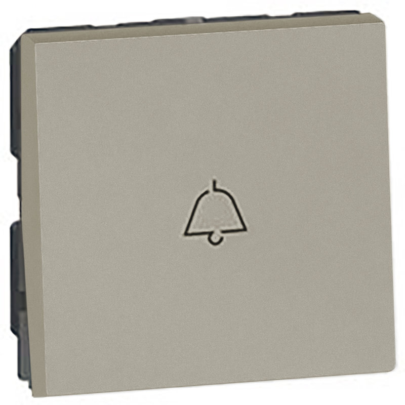 Legrand 573039 - 6A 1 WAY BELL PUSH 2 MODULES ARTEOR CARRE CHAMPAGNE
