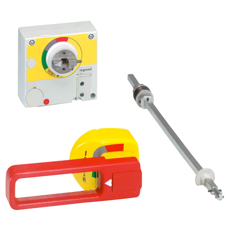 Legrand 026280 - Commande rotative d'urgence déportée sur porte IP55 pour DPX250 - rouge et jaune