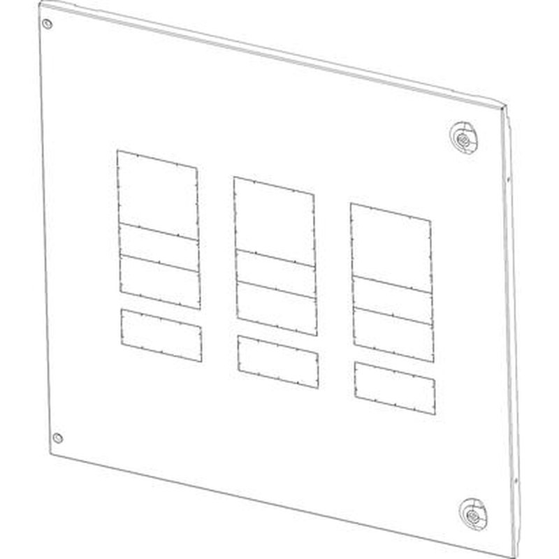 Legrand 021065 - Plastron métal XL³4000 extractible avec diff - 1/2 DPX³630 - position verticale