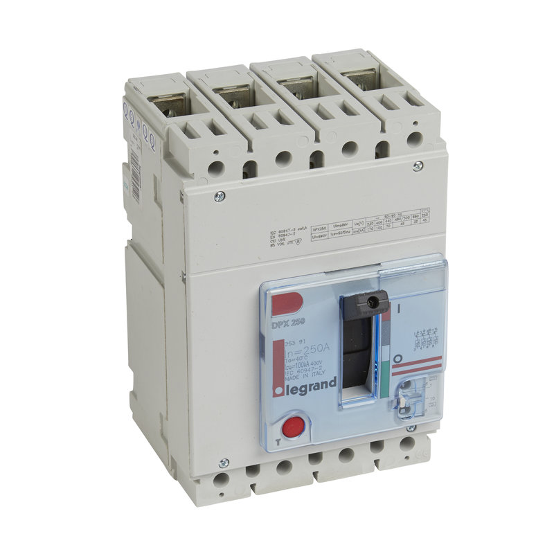 Legrand 025391 - Disjoncteur boitier moulé DPX250-L pouvoir de coupure 100kA 4P 250A