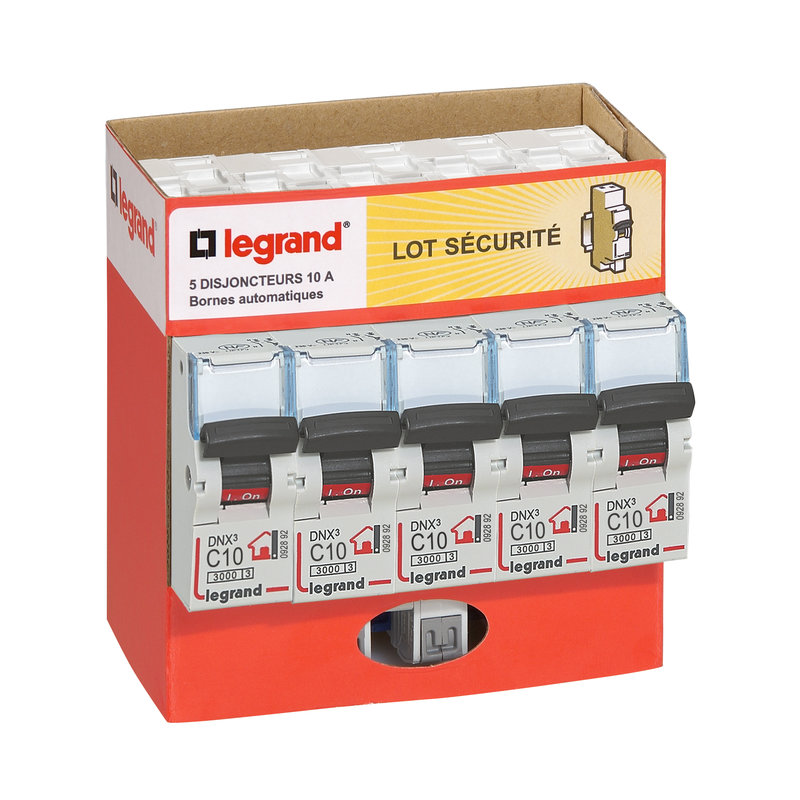 [LEG-100752] Legrand 100752 - Pack de 5 disjoncteurs 10A -à bornes auto