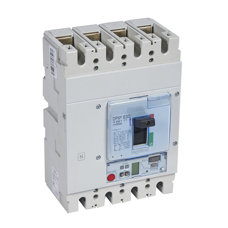 Legrand 422111 - Disjoncteur électronique S2 - unité de mesure DPX³630 Icu 50kA 400V~ - 4P 250A