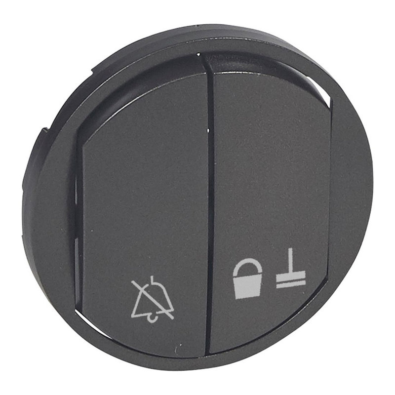 Legrand 067974 - Enjoliveur Céliane pour commande "Ne pas déranger" / "Faire la chambre" graphite