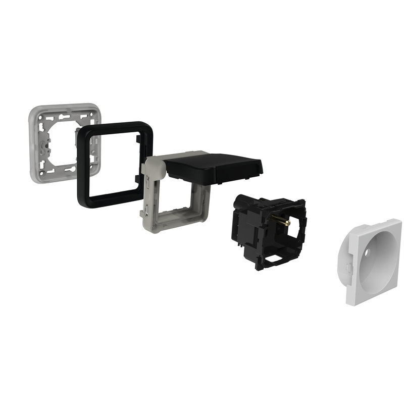 Legrand 980950 - Sous-ensemble prise 2P+T - Plexo - Green'Up