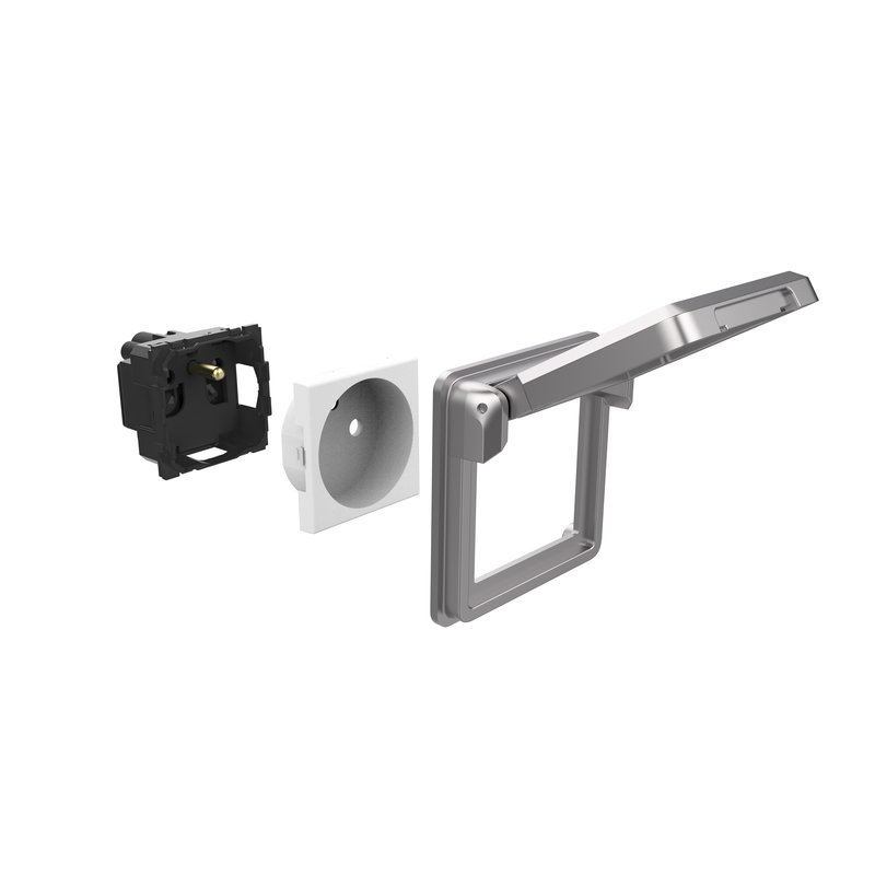 Legrand 980952 - Sous-ensemble prise 2P+T Soliroc Green'Up
