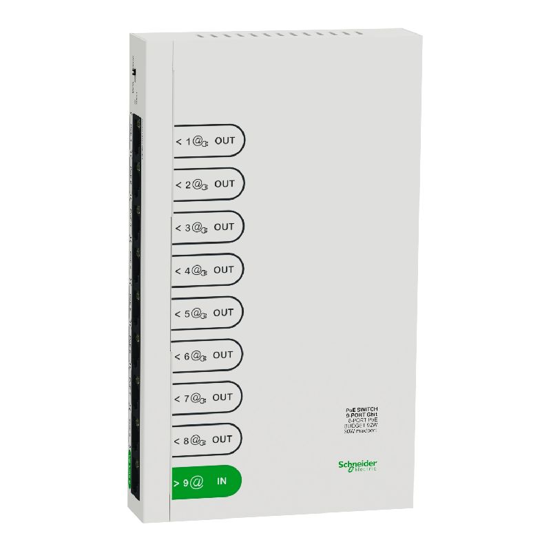 Resi9 SWITCH ETHERNET 9 PORTS, 8 PORTS 1GBIT POE 3 R9H9SWP92