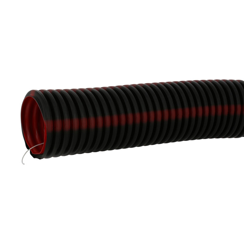 Legrand 01592 - Conduit TPC Ø160mm avec tire-fils pour courants forts - noir à bandes rouges