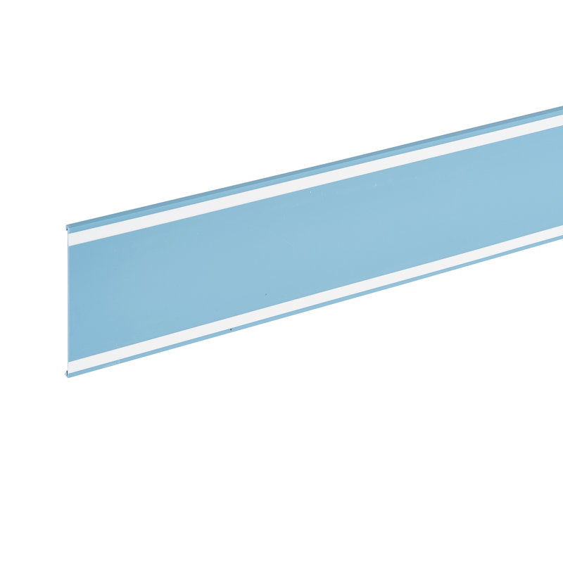 Legrand 037046 - Couvercle de goulotte Lina 25 largeur 120mm - bleu bande blanche