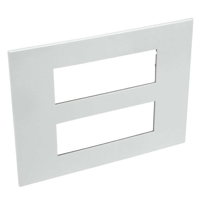 Legrand 571565 - PLAQUE DE FINITION ARTEOR 2X6 MOD CARRE MONTAGE HORIZONTAL ARTEOR SOFT ALU