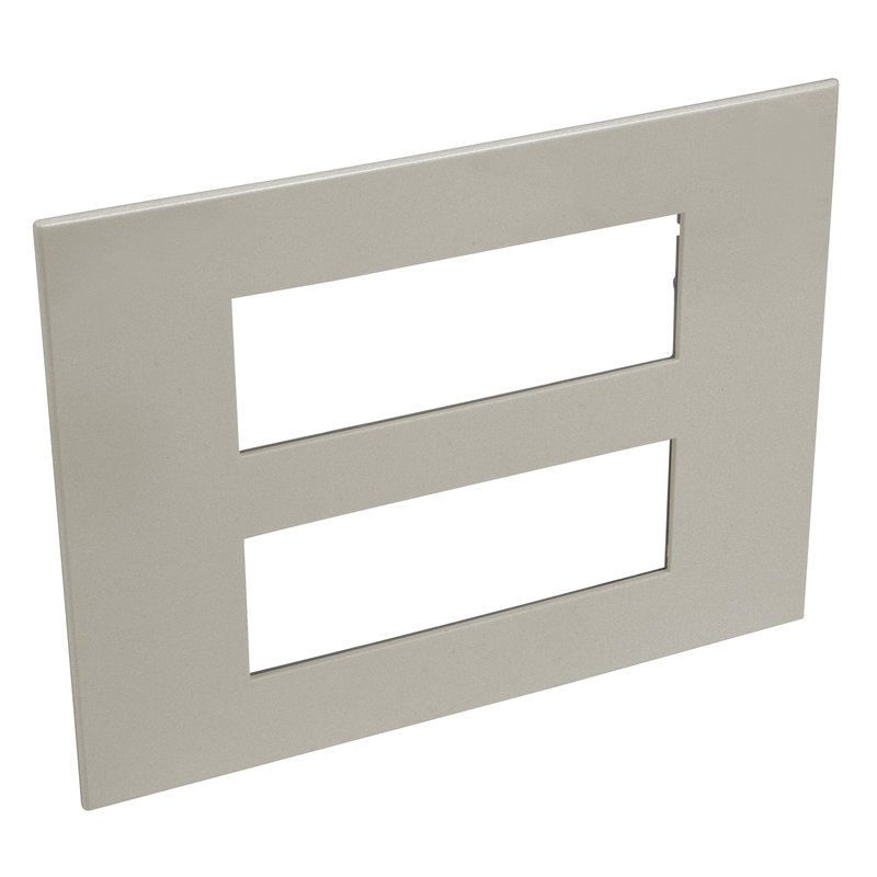 Legrand 571585 - PLAQUE DE FINITION ARTEOR 2X6 MOD CARRE MONTAGE HORIZONTAL CHAMPAGNE