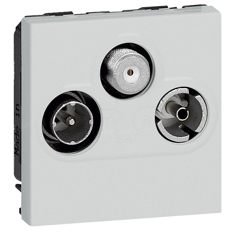Legrand 572690 - PRISE TV-FM-SAT CARRE ARTEOR SOFT ALU