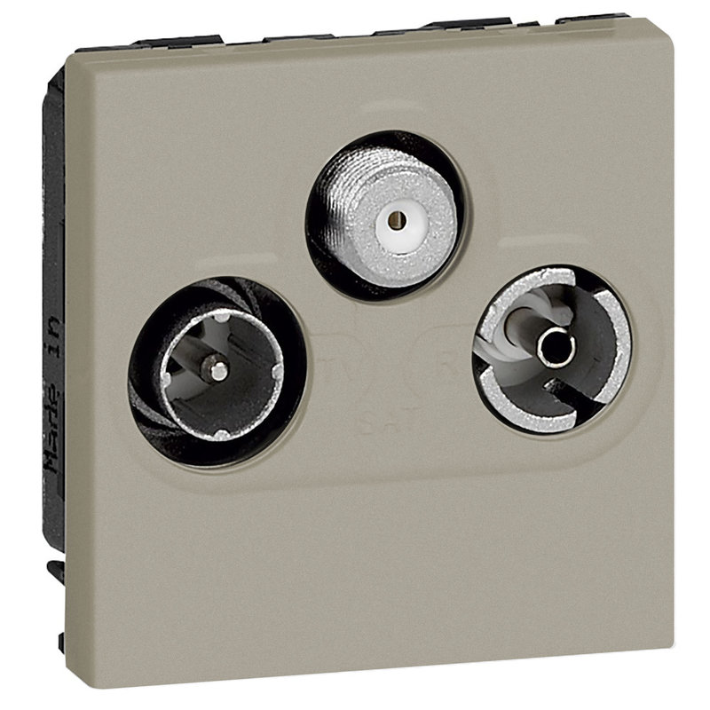 Legrand 572691 - PRISE TV-FM-SAT ARTEOR CARRE CHAMPAGNE