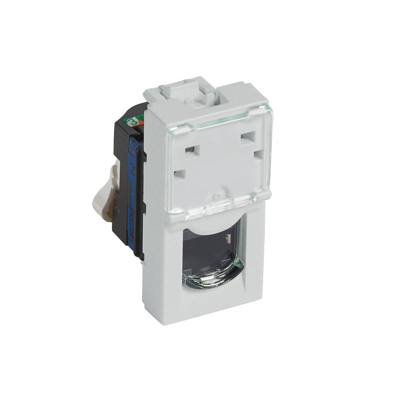 Legrand 572890 - PRISE RJ45 CATEGORIE 6 FTP 1 MODULE ARTEOR SOFT ALU