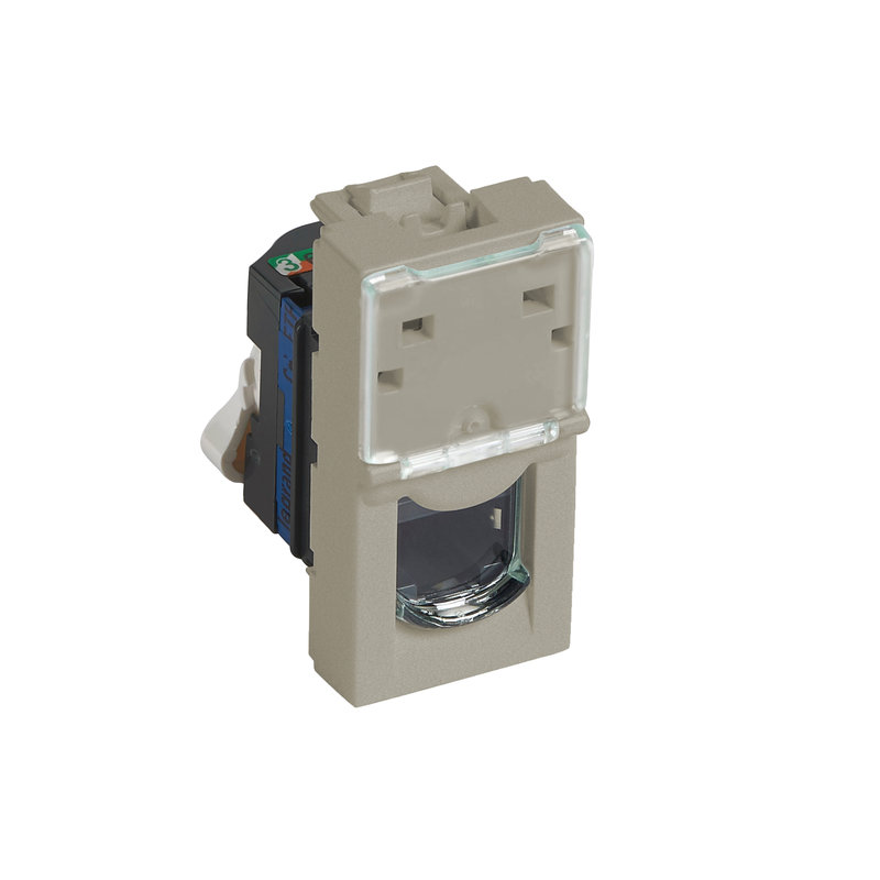 Legrand 572891 - PRISE RJ45 CATEGORIE 6 FTP 1 MODULE CHAMPAGNE