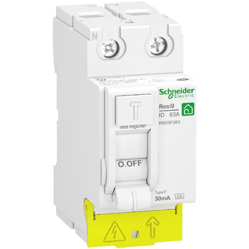 RESI9 - interrupteur différentiel - 2P - -63A - 30 R9PRF263