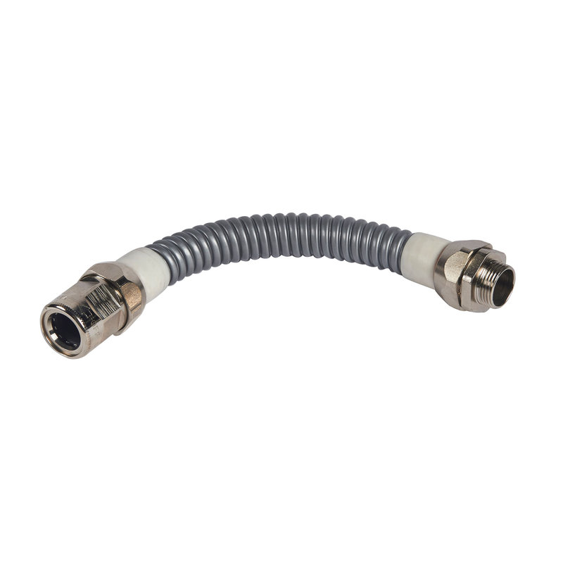 Legrand 00751 - Raccord tube + raccord mâle filetage ISO M20x1,5 Ø16mm et longueur 255mm