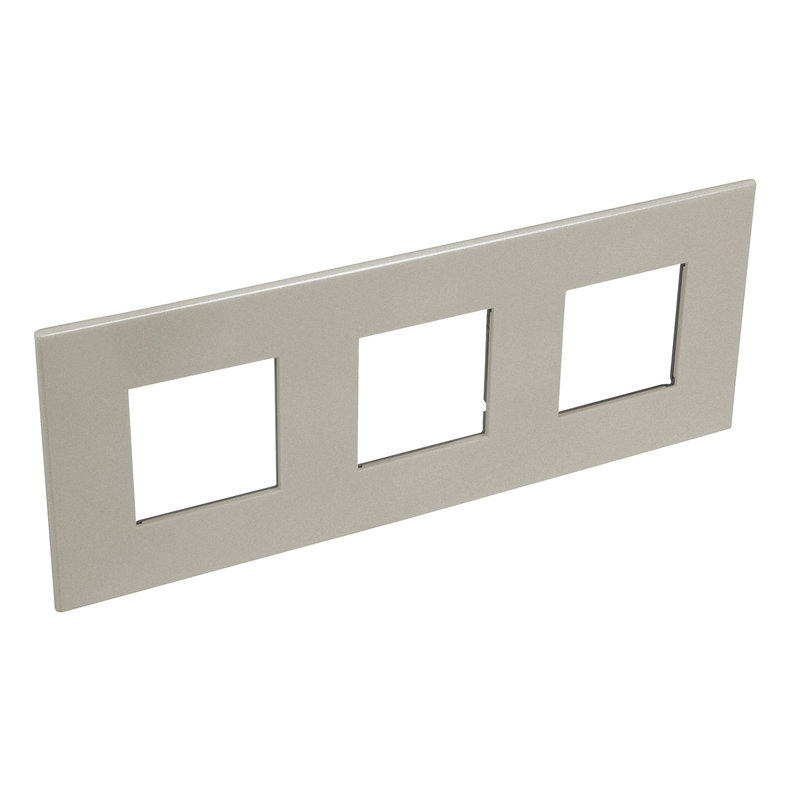 Legrand 571584 - PLAQUE DE FINITION ARTEOR 3X2 MODULES ARTEOR CARRE CHAMPAGNE