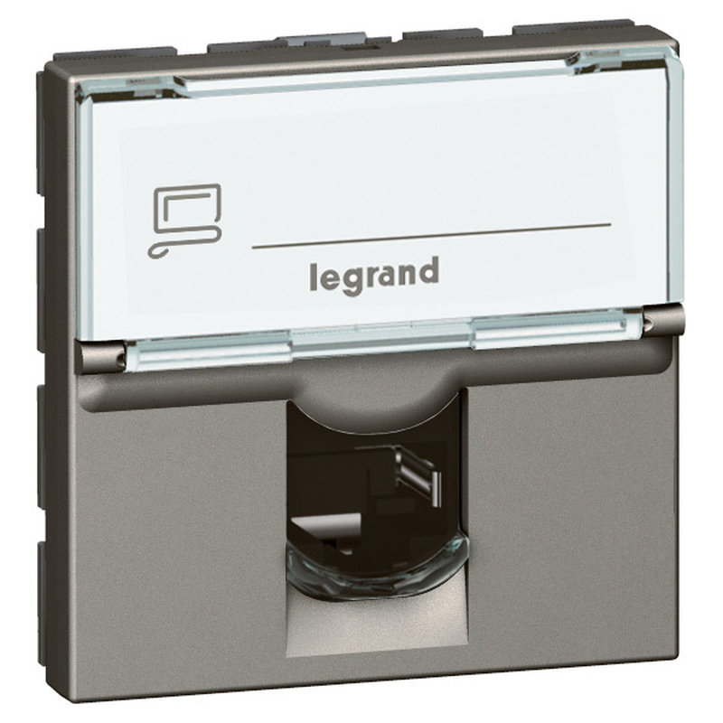 Legrand 572816 - PRISE RJ45 CATEGORIE 6 FTP 2 MOD. ARTEOR CARRE MAGNESIU M