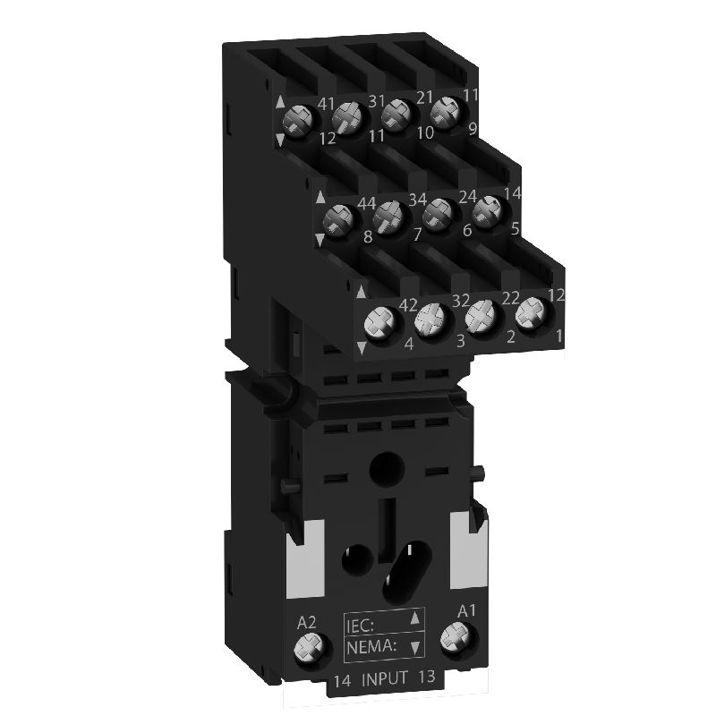 Zelio Relay RXM - embase contacts séparés - RXM4 - RXZE2S114M