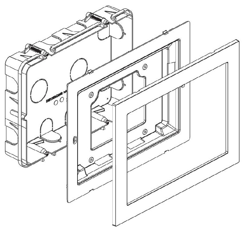 Boite Encastr Moniteur Note 2 Urmet 1723/60