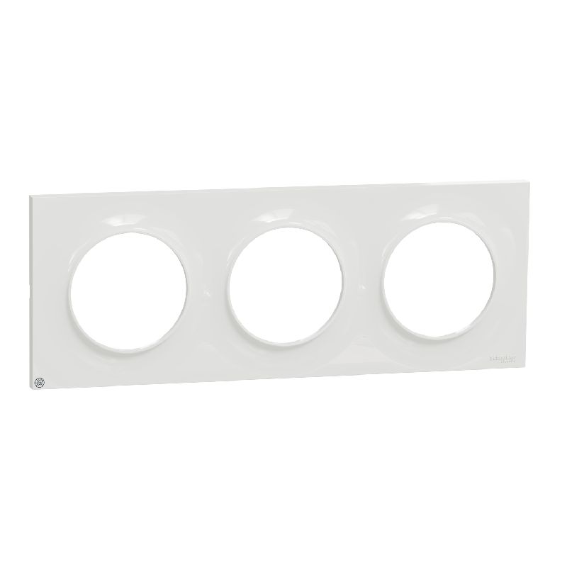 Odace Styl, plaque 3 postes horizontaux ou vertica S500706