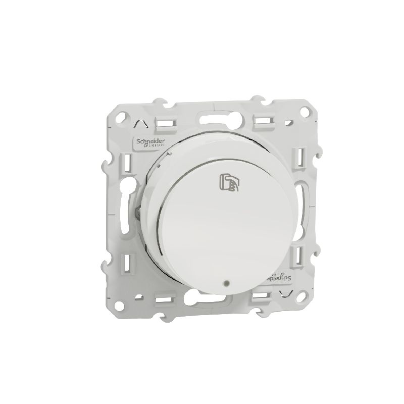 Odace - interrupteur à carte - Blanc - 10A - LED l S520283