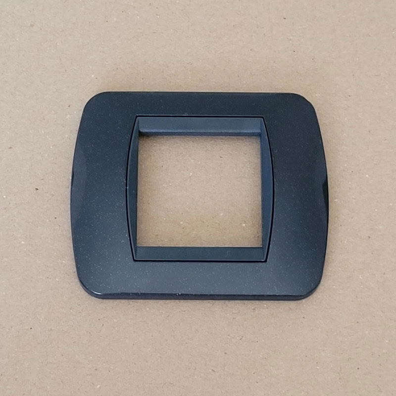 [BTI-20880] Plaque 1 poste Living gris metalisé