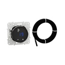 Odace thermostat fil pilote a ecran tactile noir S520509