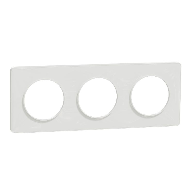 Odace Touch, plaque Blanc 3 postes horiz. ou vert. S520806
