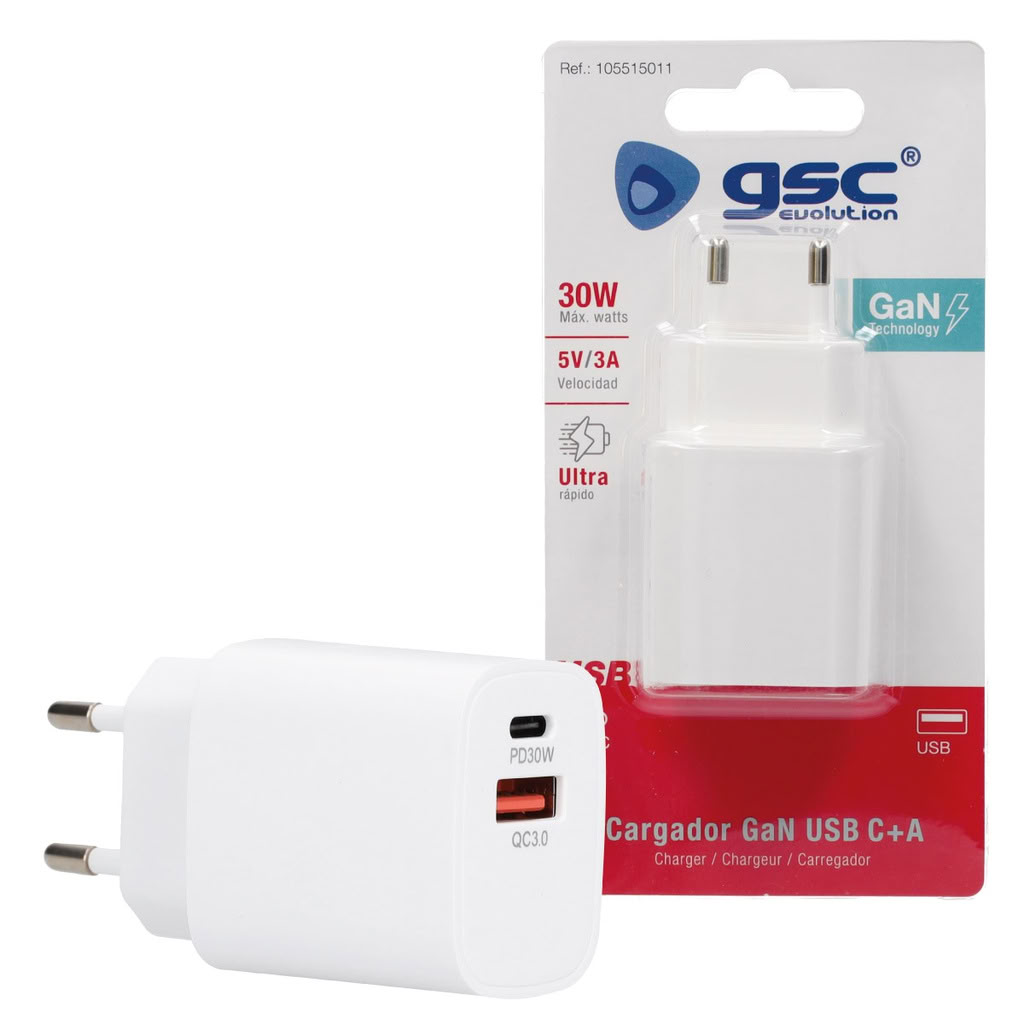 Chargeur Usb C + A hi-tech