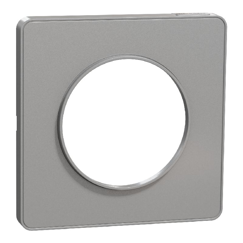Odace Touch - plaque de finition 1 poste - Alu S530802