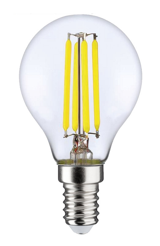 ARIC 20027 - Ampoule Sphérique G45 Filament E14 Led 4W 4000K 806Lm, Cl.Energ. E, 15000H, Claire